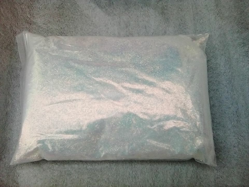 TCR321 White Iridescent Rainbow Hexagon Shape Glitter Size:0.4mm 4 Pounds