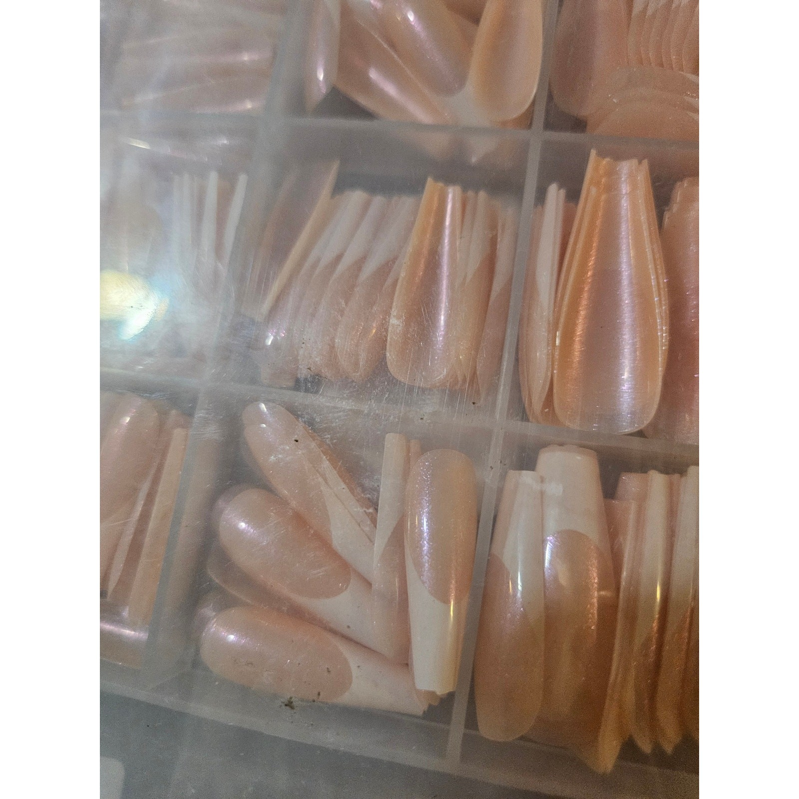 SET 240 PCS White French Tip Press-On Nails w/ Antegu Pro’s Choice Nail Glue