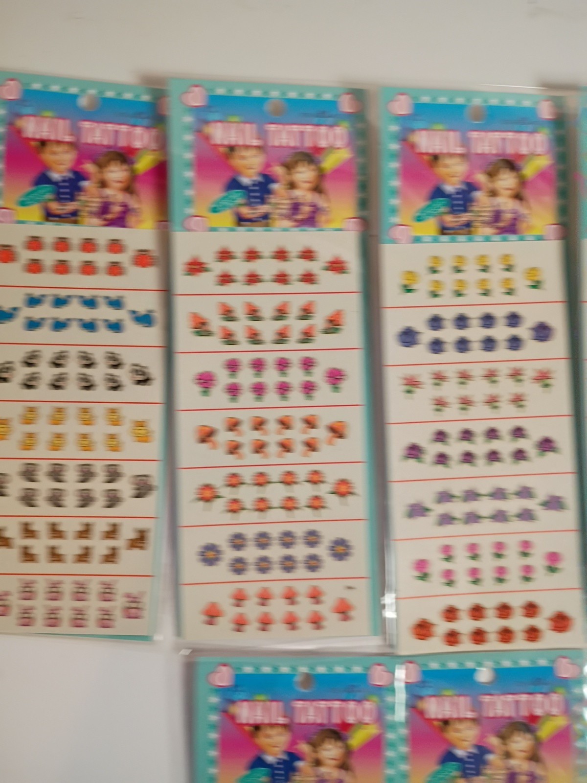 9 Sheets Art Water Transfer Frogs Ladybugs Flowers Fruit Children Nail Tattoos