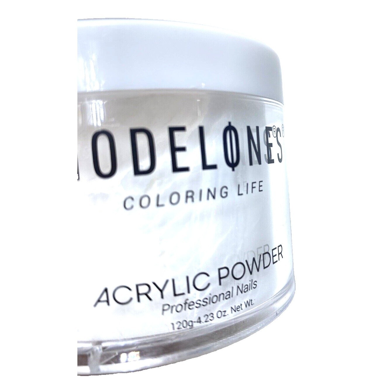 Modelones White Acrylic Powder 4.23oz 120g Professional Nail Art Design New