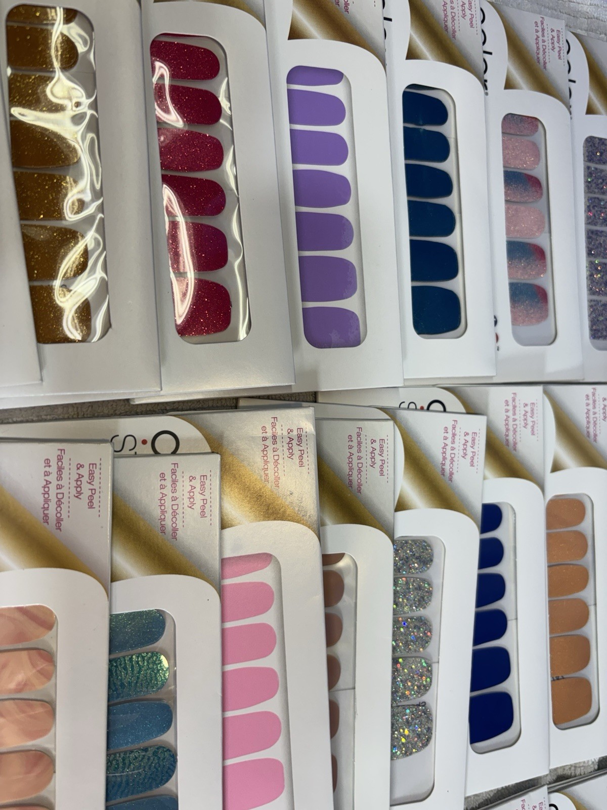 Color Street 100% Real Nail Polish Strips Lot Of 68 Pks. 1 Pedicure. 67 Nails.