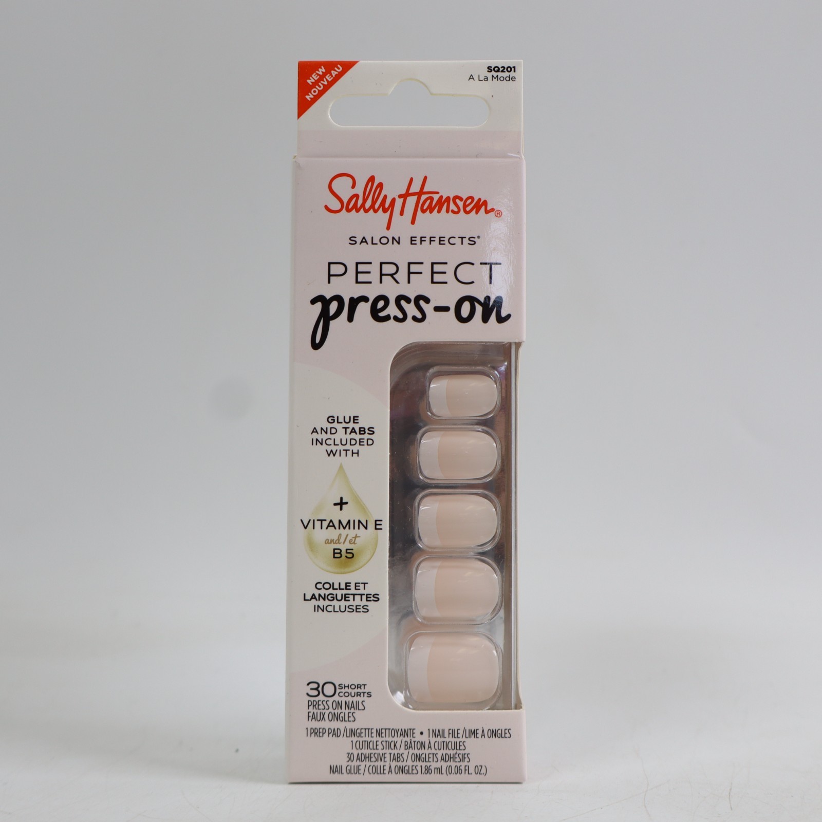 2 PACK Sally Hansen Salon Effects Perfect Press-on Nails, A La Mode SQ201