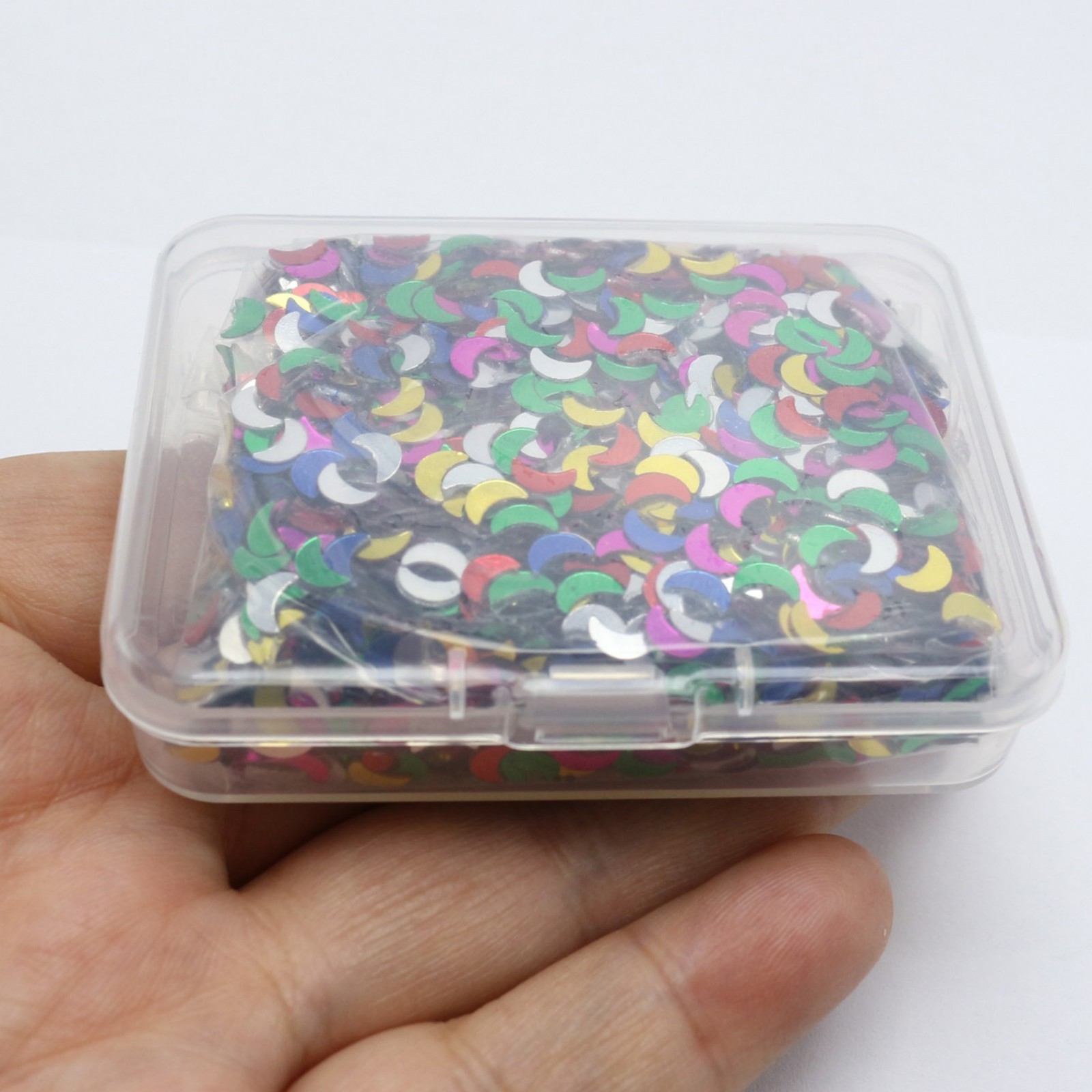Craft Mixed Metallic Color Sequins Loose Flakes Mini Nail Art Tips Scrapbook+Box