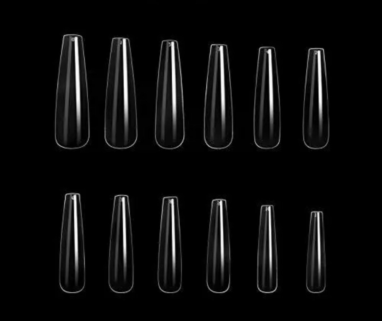 Makartt 600pcs Nail Tips Press On XXL Extra Long Ballerina Coffin Full Cover