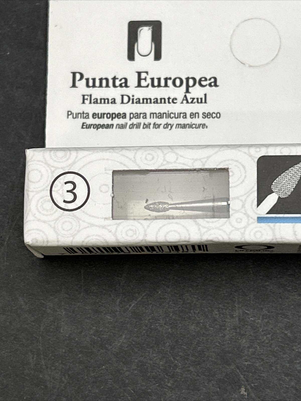 Organic Nails Punta Europea – Blue Diamond Flame Middle *Brand New*