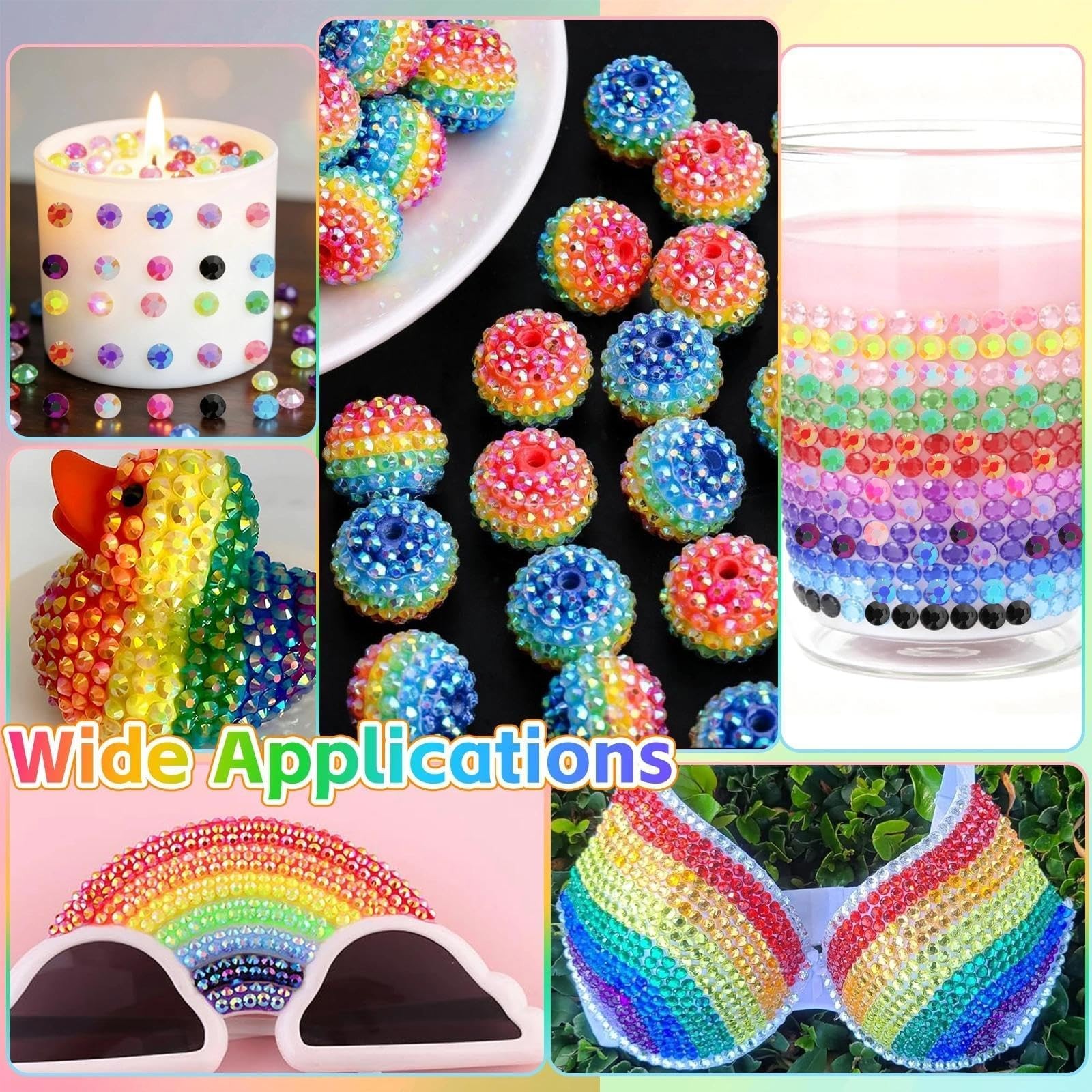 32000 Pcs Rhinestones for Bedazzling Kit with Tools, 3mm Flatback Resin Gems …