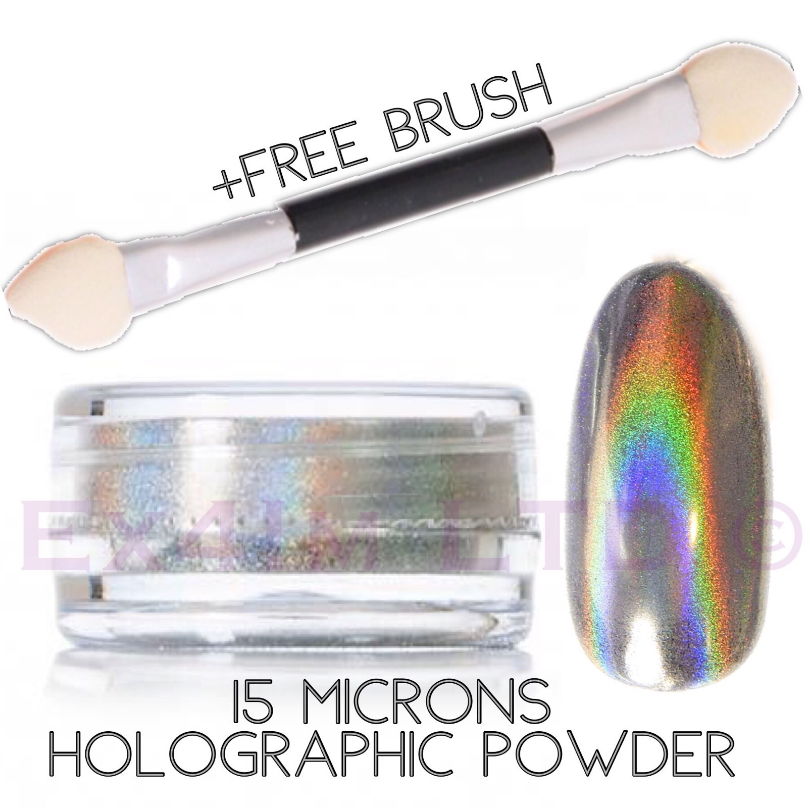 Holographic Unicorn Nail Pigment Ultra Fine 15 Microns Chrome Effect 1g Powder