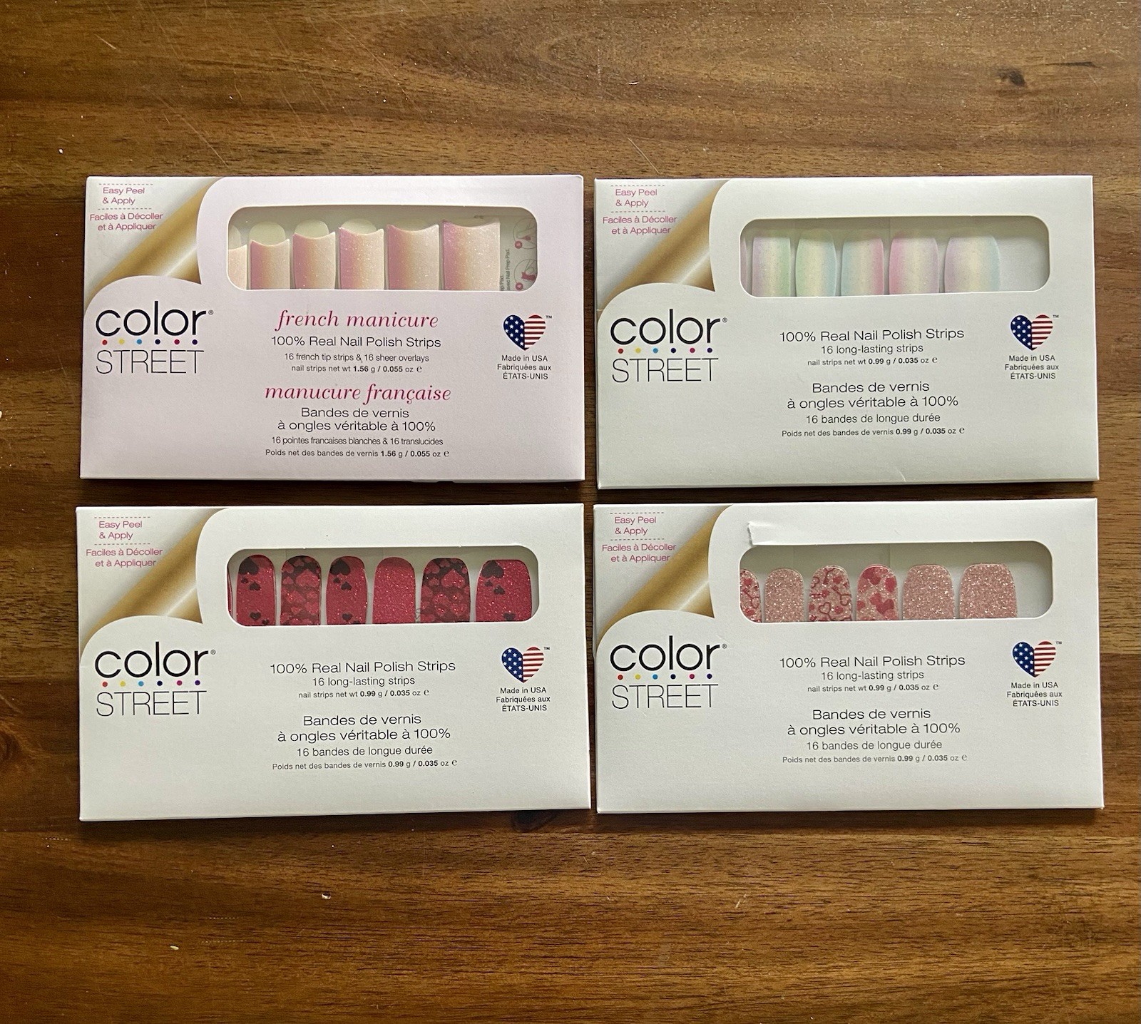 Lot of 20 – Color Street Nail Polish Strips Bundle New Sealed Assorted