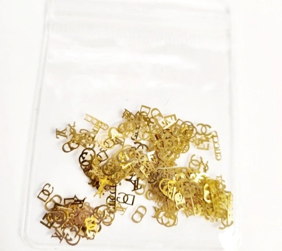 NWT NAIL ART DESIGN GOLD METAL NAIL FINDINGS: ULTIMATE MIX N°1!