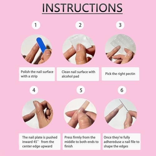 French Tip Press On Nails – Short Fake Nails Square Nude Pink – Flowers3