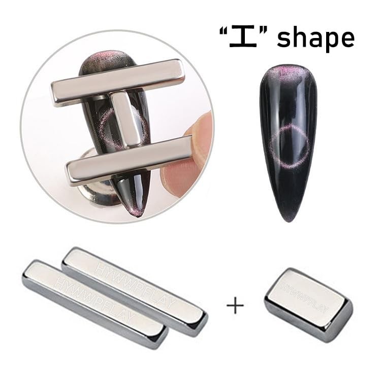 5-Piece Cat Eye Nail Magnet Set for Stunning DIY Nail Art – Quick & Easy Use