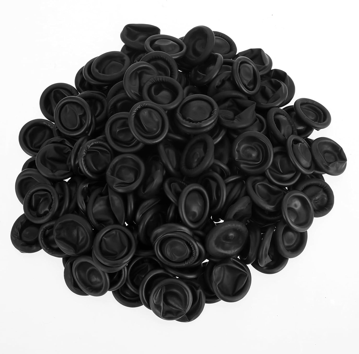 400 Pcs Black Finger Cots Large Finger Condoms Rubber Fingers Tip Covers Gloves