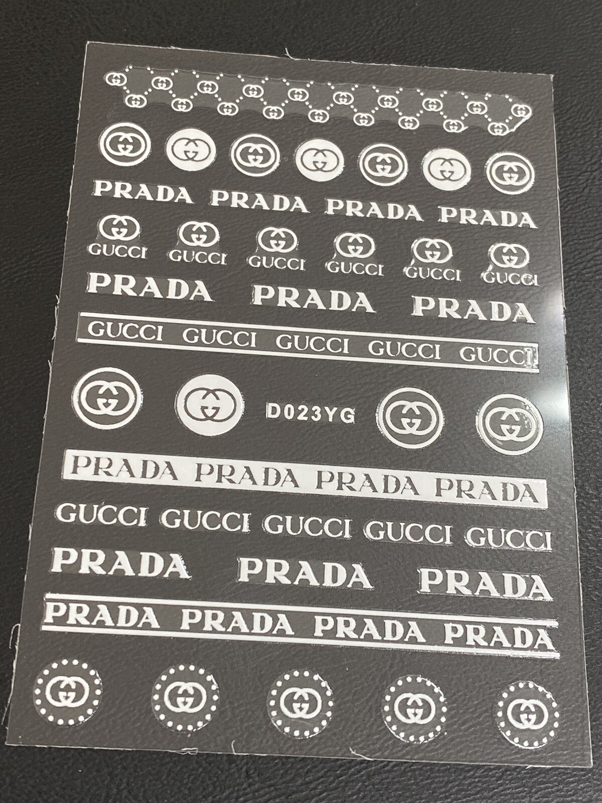 10pcs/set White Glow in The Dark Nail Decal – Stickers for Nail Art