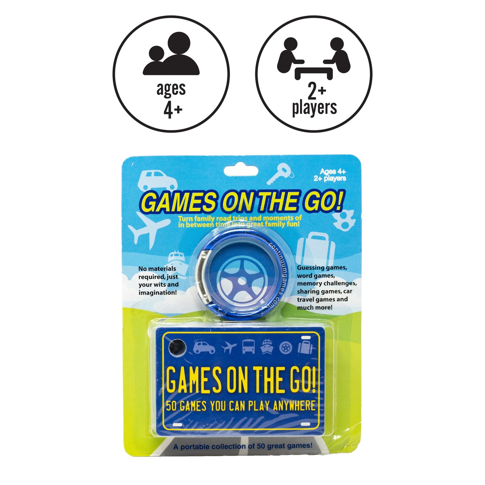 Games on the Go by Continuum – Portable Roadtrip 1 x 5 x 6 inches, Blue
