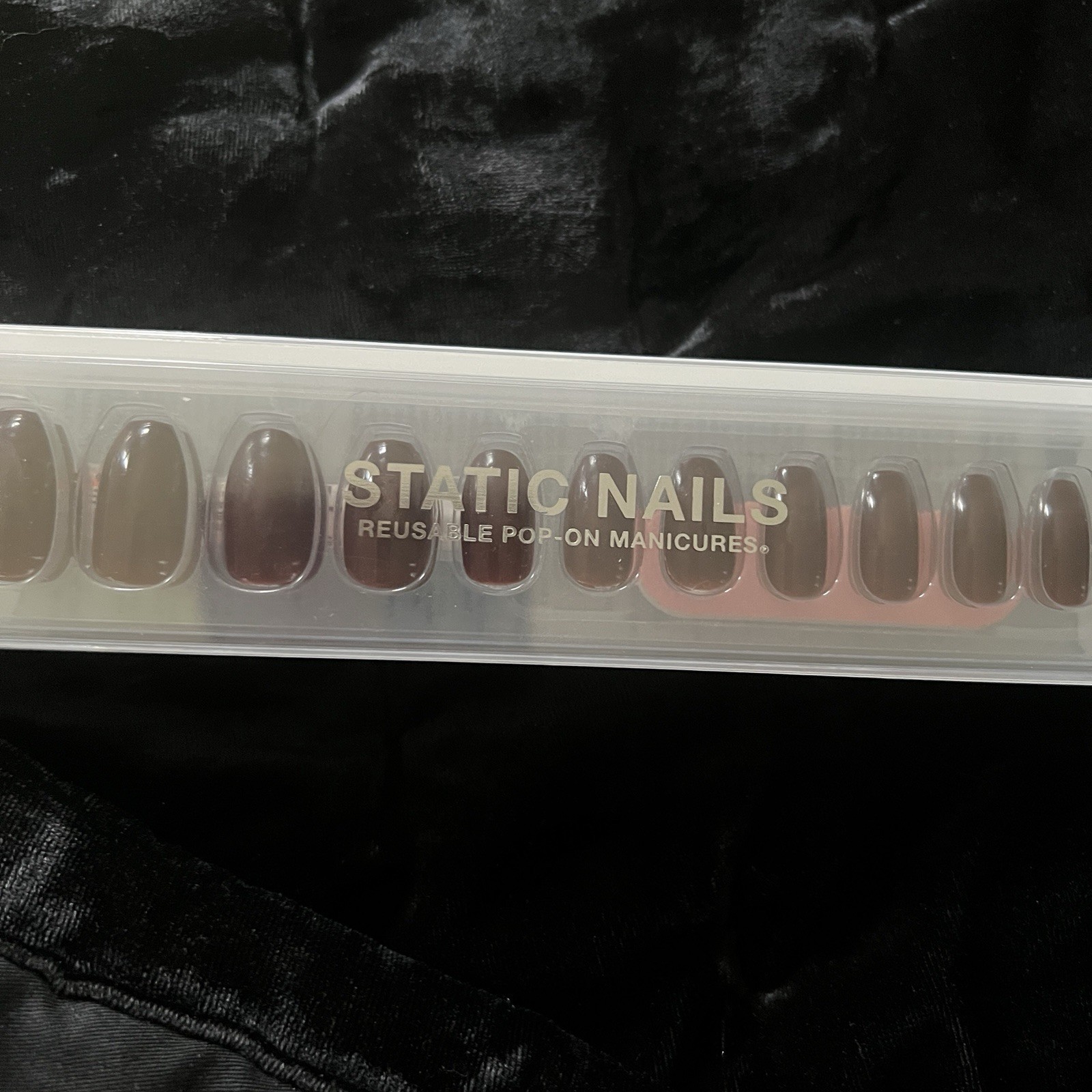 🖤 Static Nails Vamp Coffin NEW 🍷