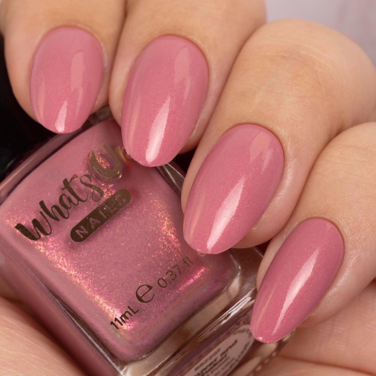 Whats Up Nails – Mauver and Shaker Regular Polish (Mauve with Shimmer)