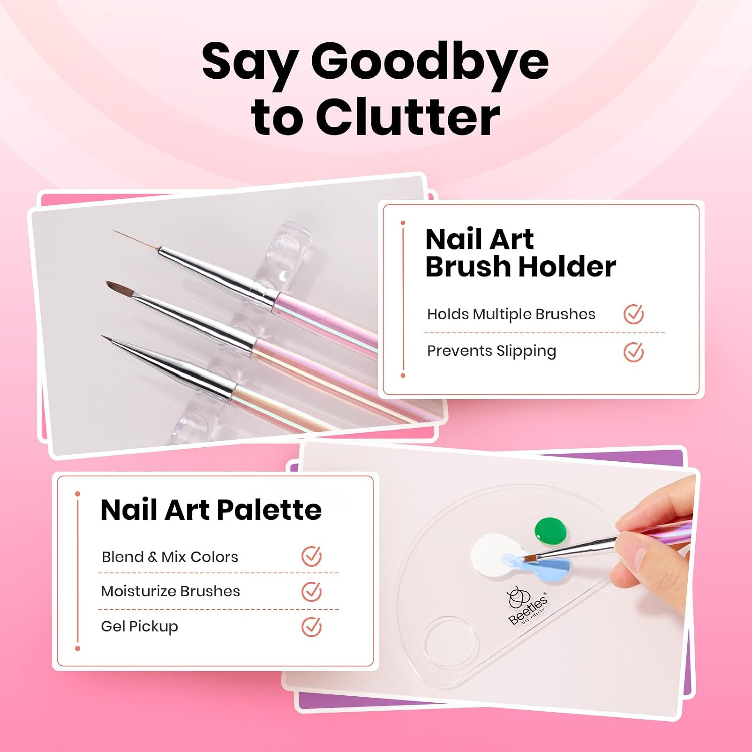 Nail Art Brushes Set for Gel Polish 3 Pcs Nail Art Design Pen and One White Pain
