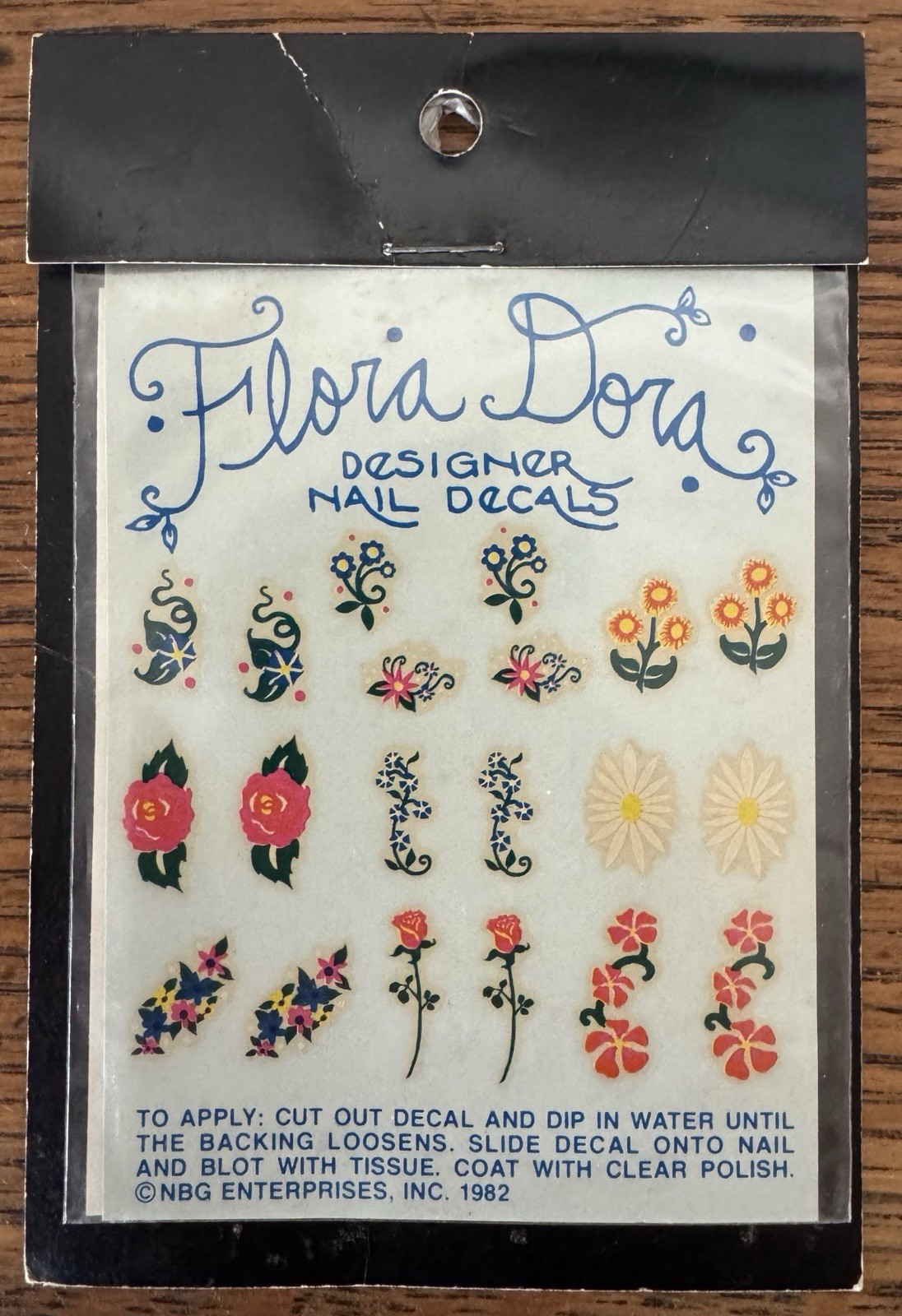 Vintage 1982 Ambassador Super Stickers Fingernail Roses, Daisies, Flowers NOS