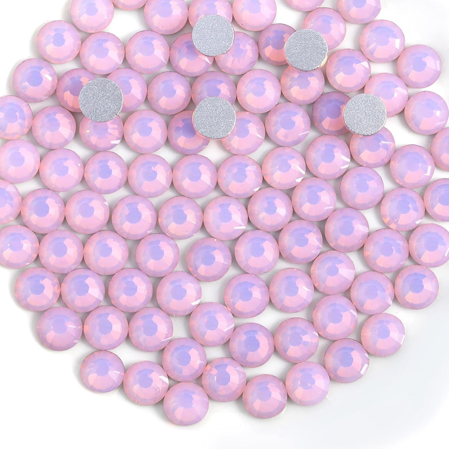 1440Pcs Flat Back Crystal Rhinestones round Gems for Nail Art and Craft Glue Fix