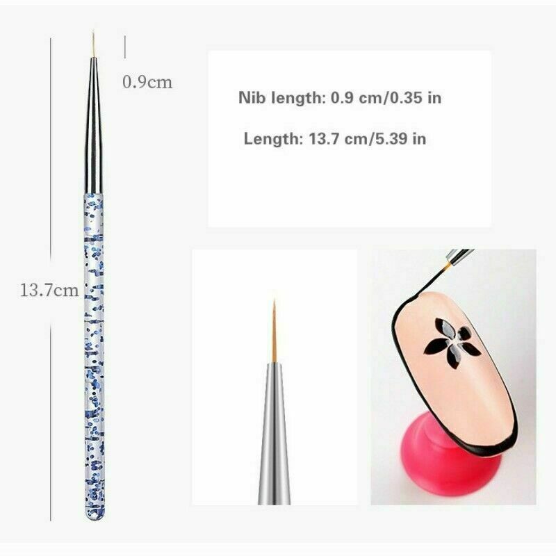 3PCS Nail Art Brushes DIY Manicure Dotting Fine Drawing Tool French Pens
