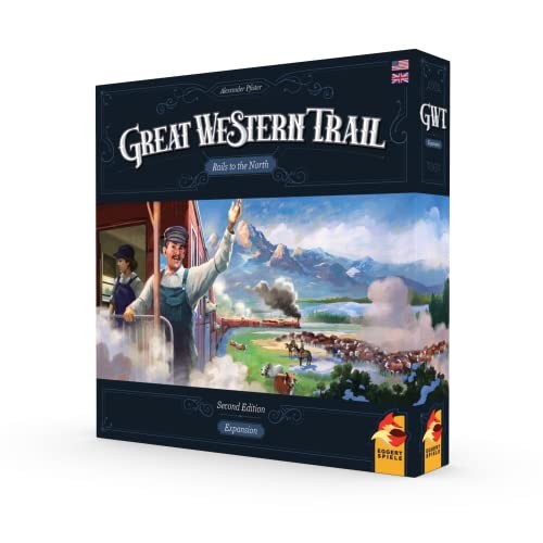 Great Western Trail 2nd Edition Rails to 11.7 x 1.9 x 0.1 inches, Multicolor