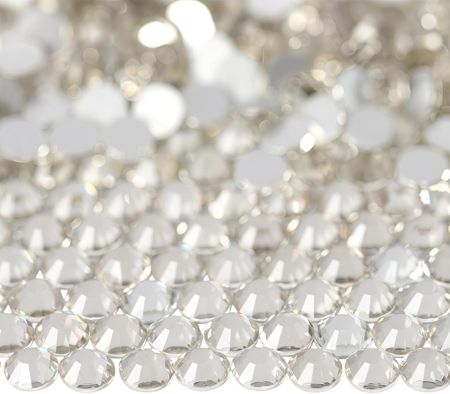 Flatback Glass Crystal Rhinestones Rounds Gems for Bedazzling Nails Art Crafts D