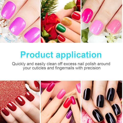 2pcs Nail Clean up Brushes, French Tip Detail Remover Manicure Brush style 7
