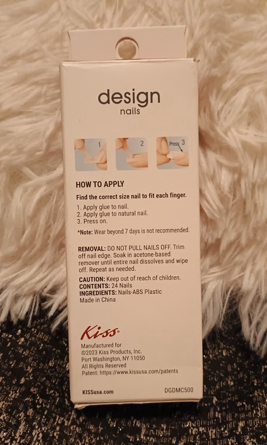 KISS Design Nails, MAGIC CARPET RIDE, Colorful Pastels, Nude,Wavy, Daisies, Glue
