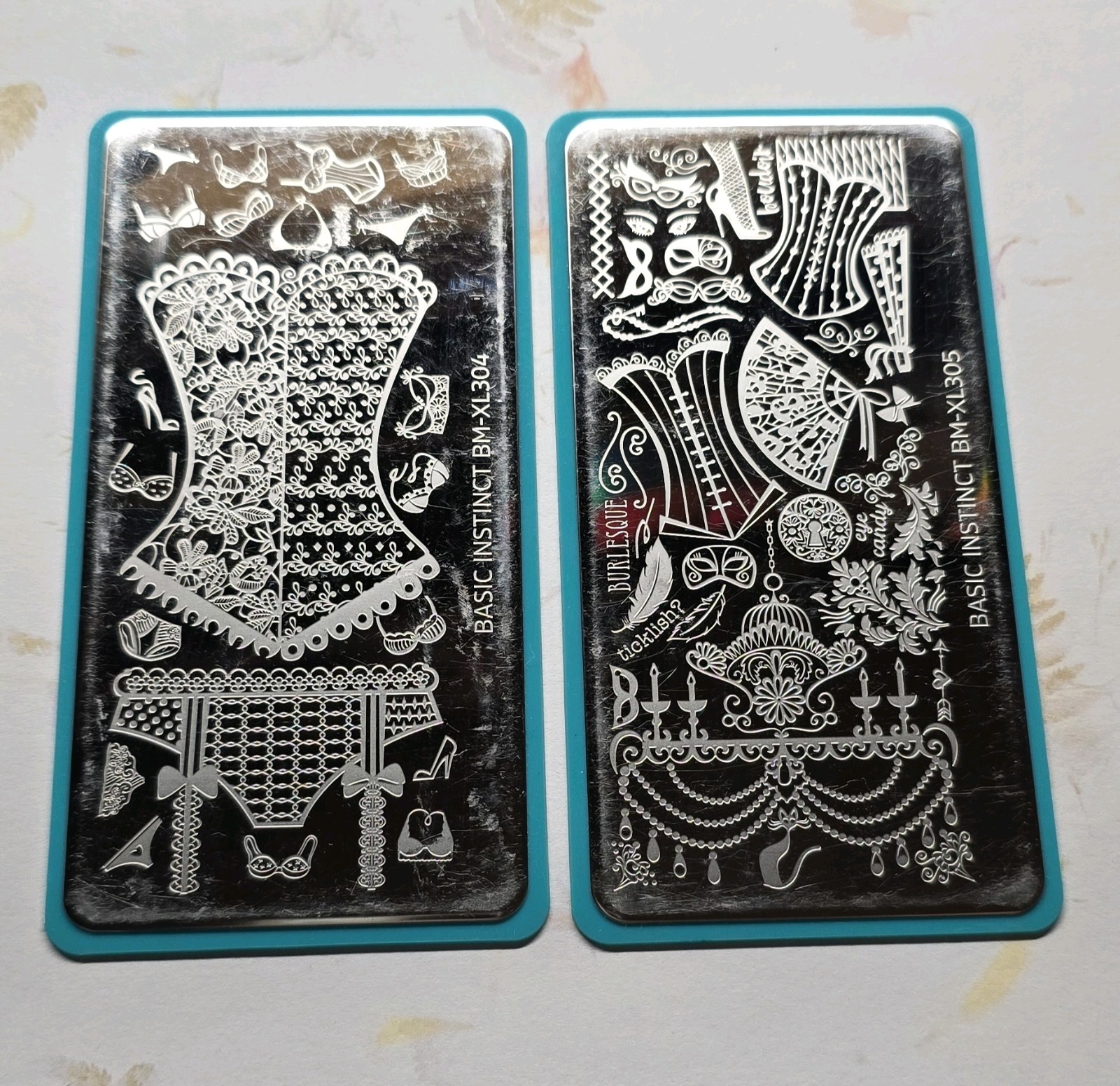 COMPLETE SET Maniology Bundle Monster Basic Instinct Nail Stamping BM-XL302 301