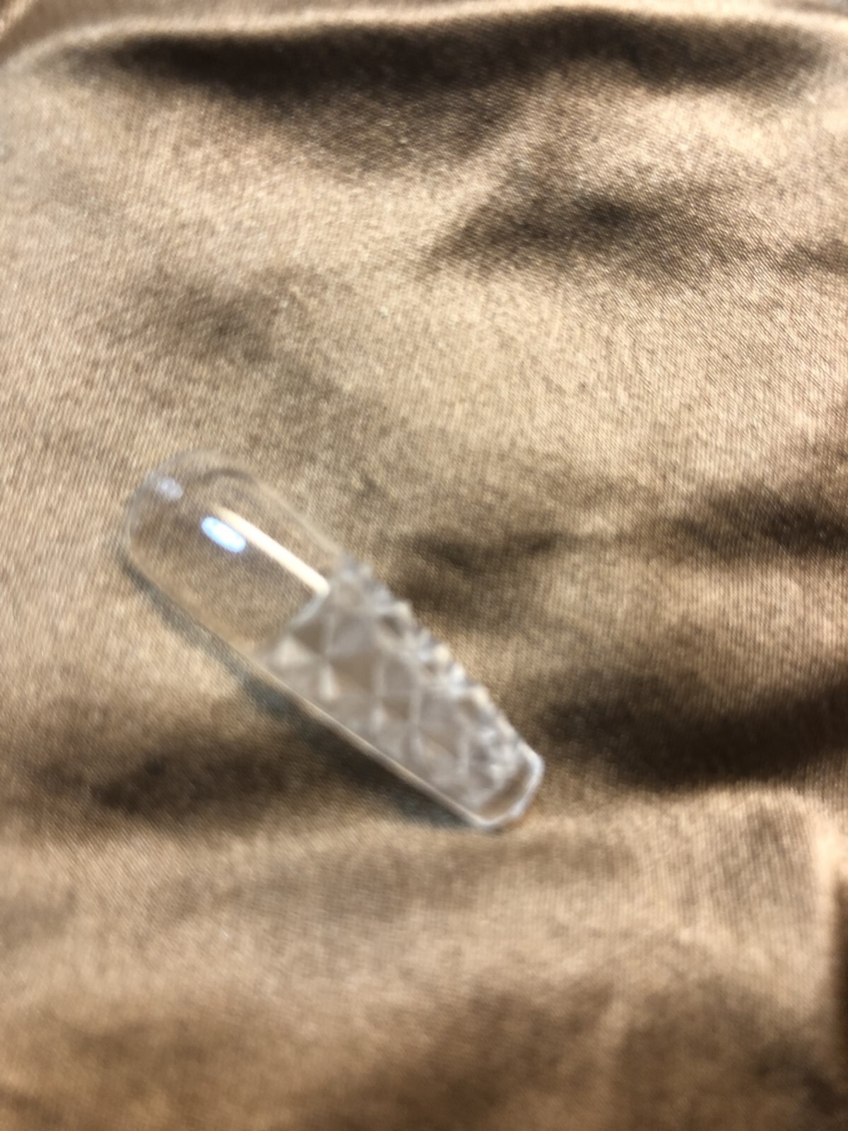 500 pcs Soft Gel/Acrylic Nail Tips Medium Coffin Special Design Glaze CRYSTAL