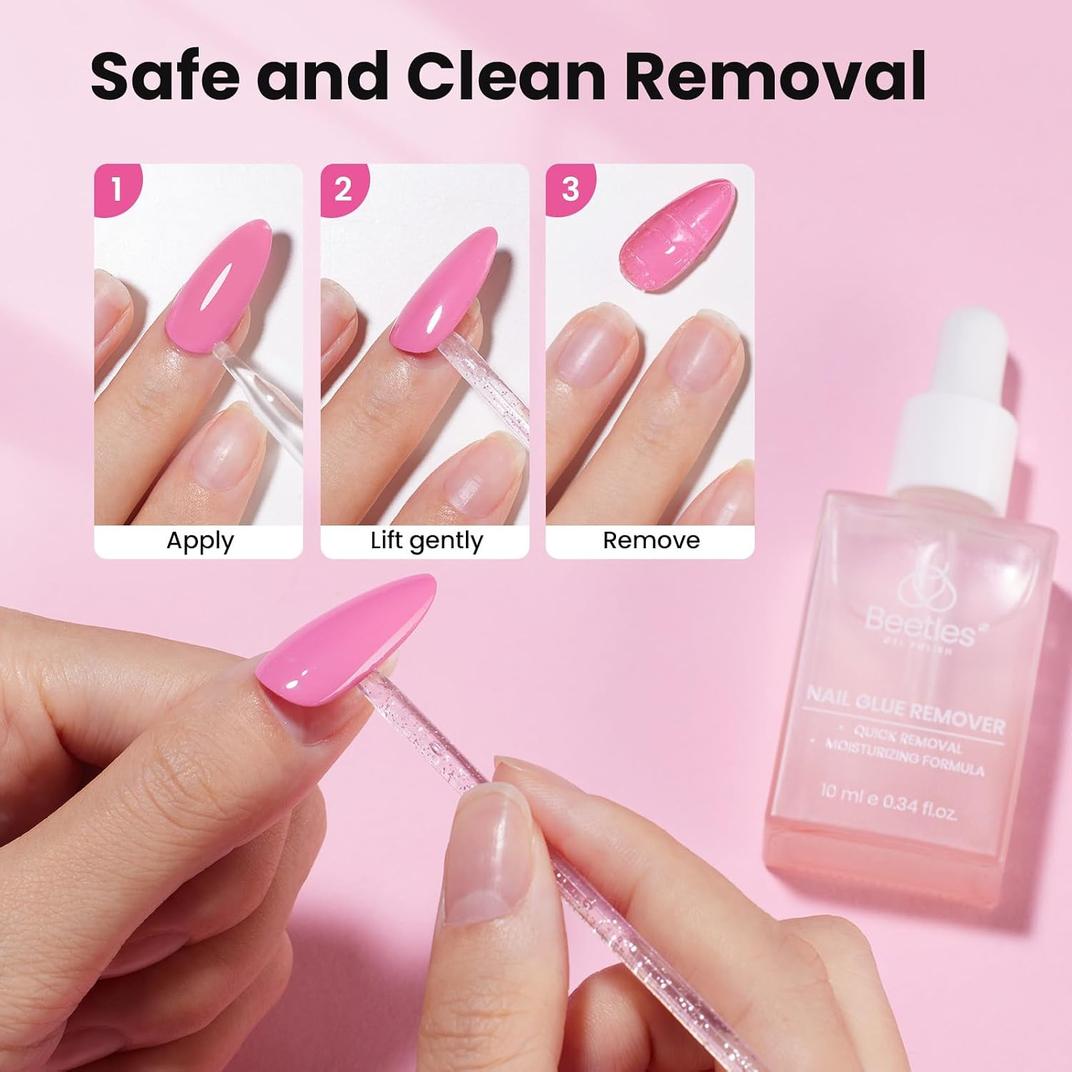Gel Nail Kit Flat-X, Square Short, 320Pcs 16 Sizes Nail Tips | 20G Nail Glue Han
