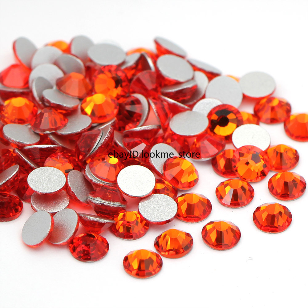 1440pcs Crystal Hyacinth Rhinestones FlatBack Glitter Gems for 3D Nail Art Decor