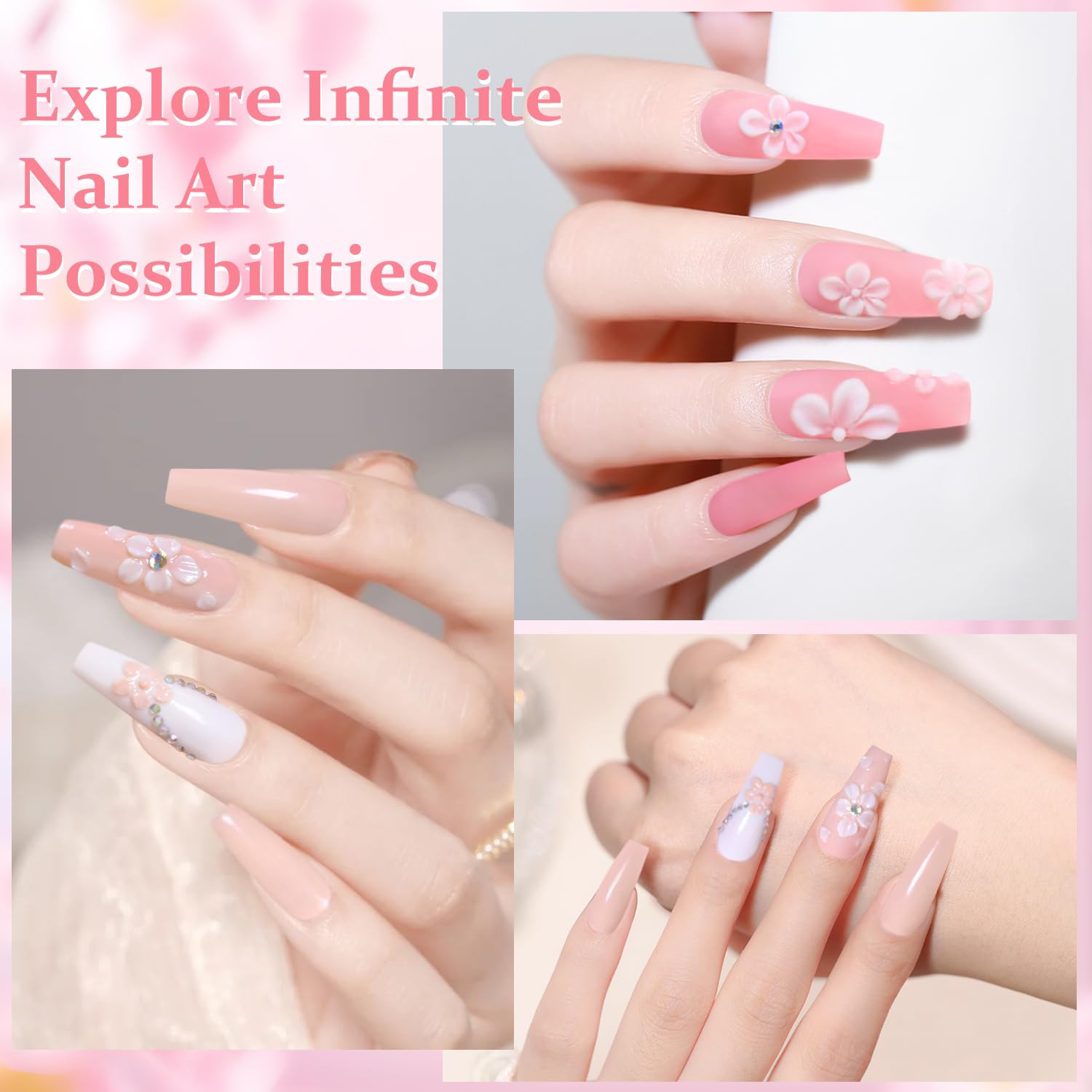 Acrylic Nail Kit for Beginners with Everything- Acrylic Nail Kit with Drill Lamp