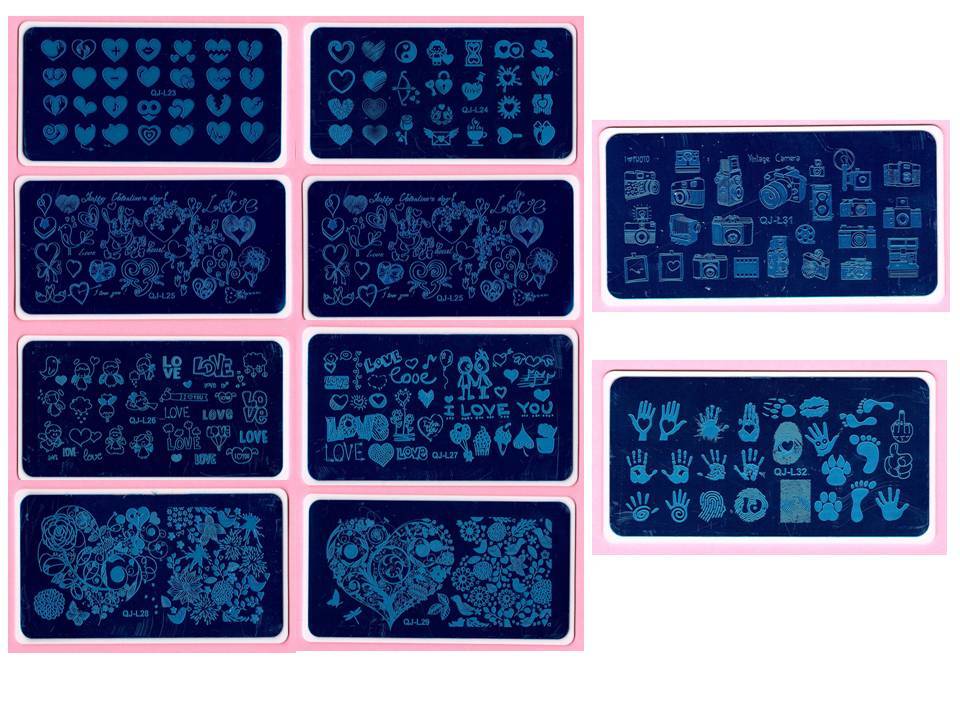 Valentines Day Love Nail Art DIY Stamping Metal Template Stencil Image Plate NEW