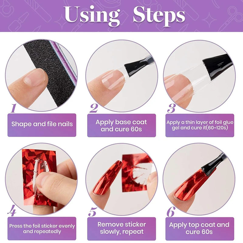 15ML Transfer Foil Gel Nail Polish Nail Foil Glue Gel Strong Adhesion for Foil A