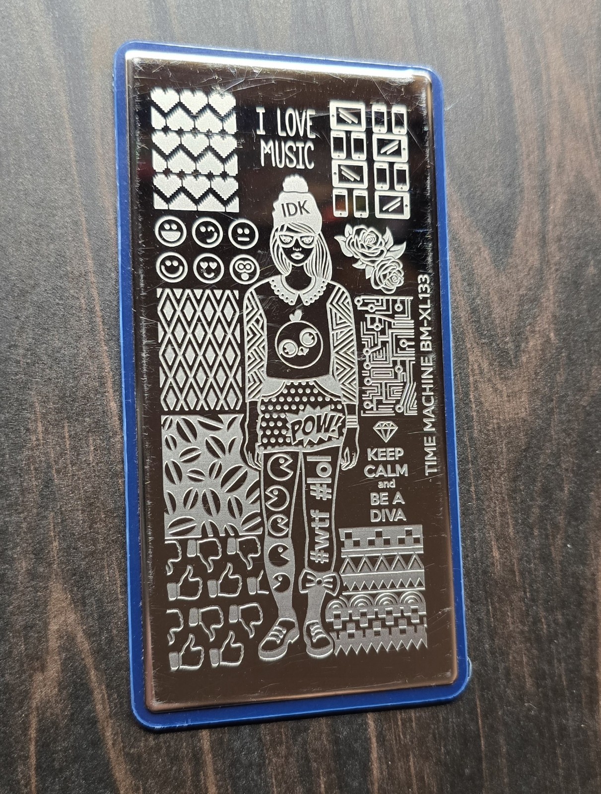 HTF Maniology Bundle Monster Time Machine BM-XL133 Diva Music Nail Stamp Plate