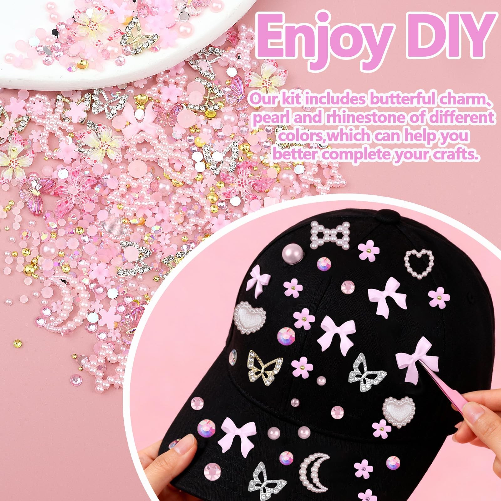 SEMATA 10-Colorful Bedazzler Kit Gems Charms