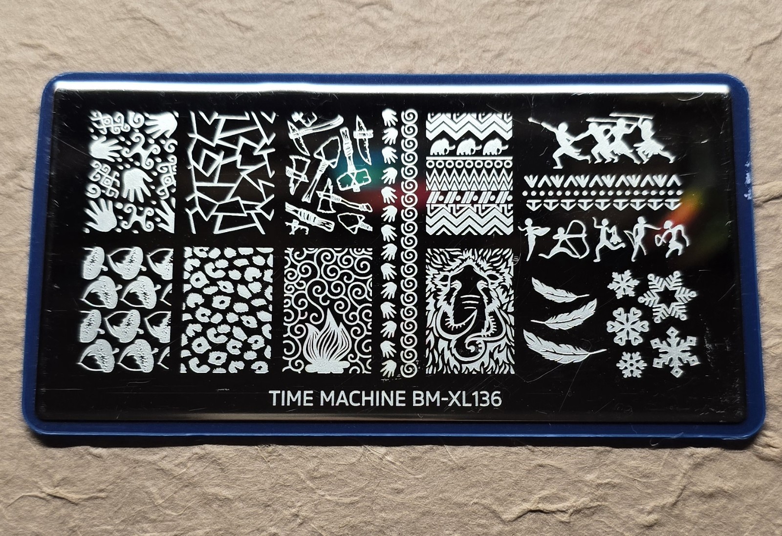 HTF Maniology Bundle Monster Time Machine BM-XL136 Tribal Africa Nail Stamp Plat