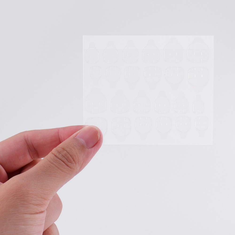 20 Sheets Artificial Nails Attachment for Adhesion Glue Double-sided Sticker