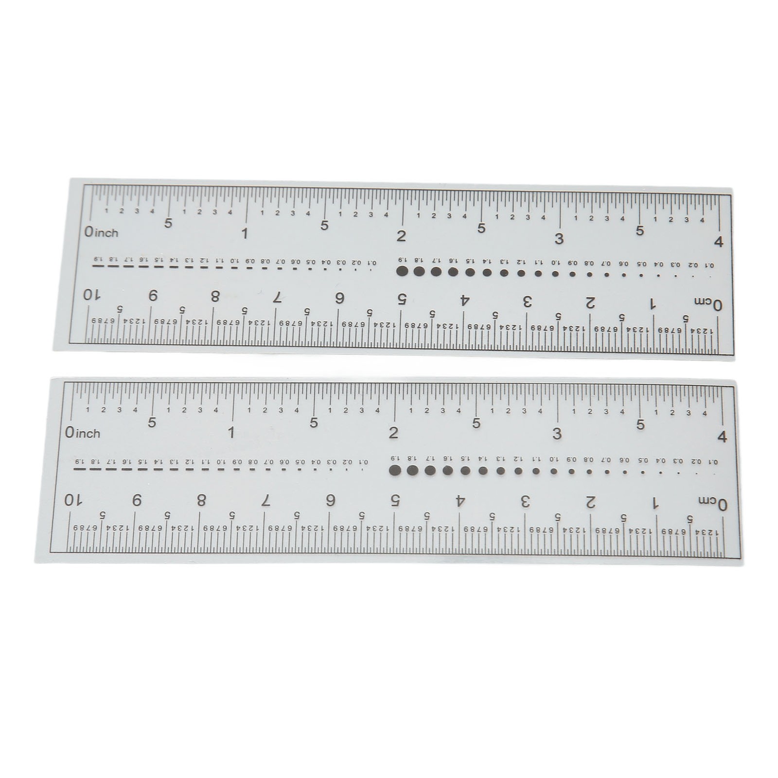 PVC 10PCS Fake Nails Measuring Ruler Transparent Art