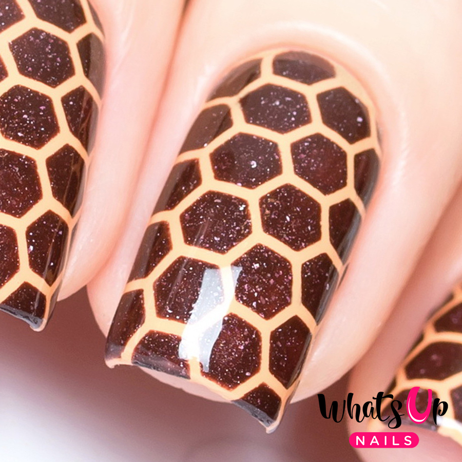 Whats Up Nails Honeycomb stencils for nails, nail stickers, nail vinyls