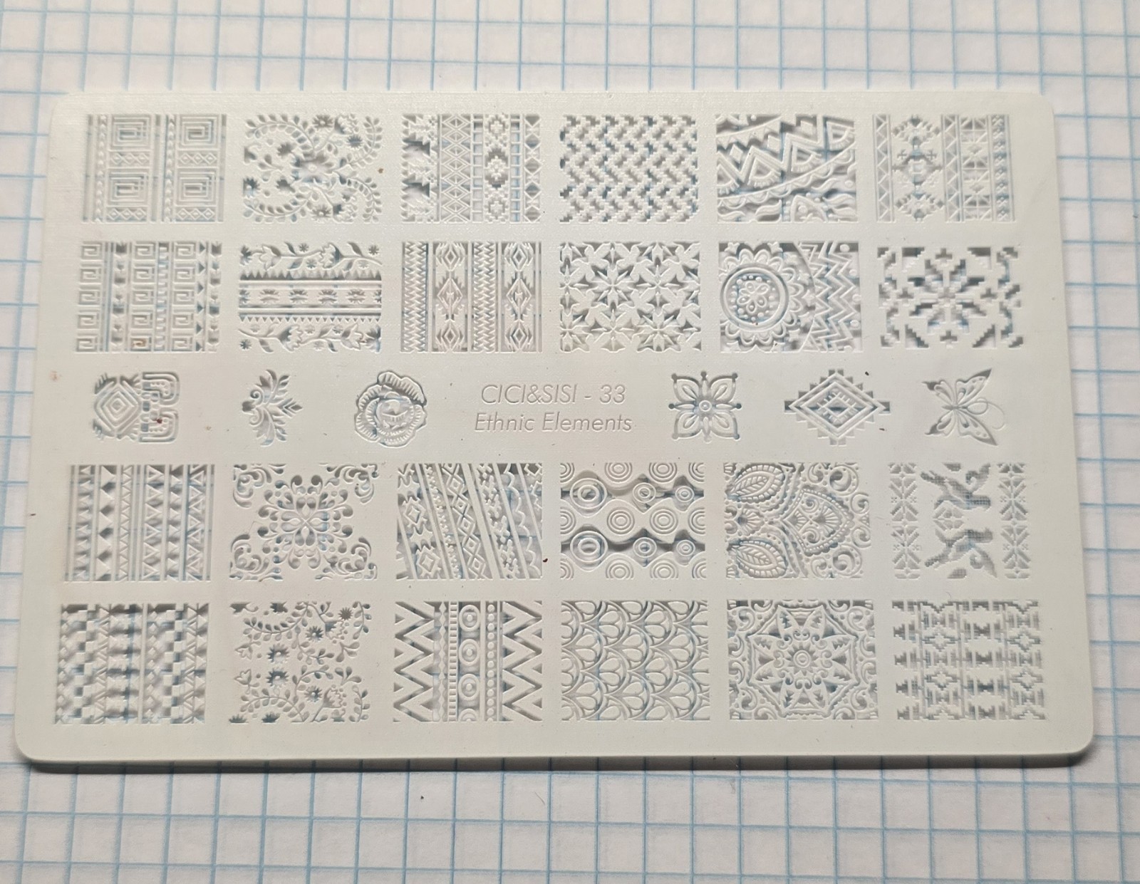 VINTAGE Cici & Sisi Nail Art Stamp Acrylic Plastic Plate Set Kit In Case HTF