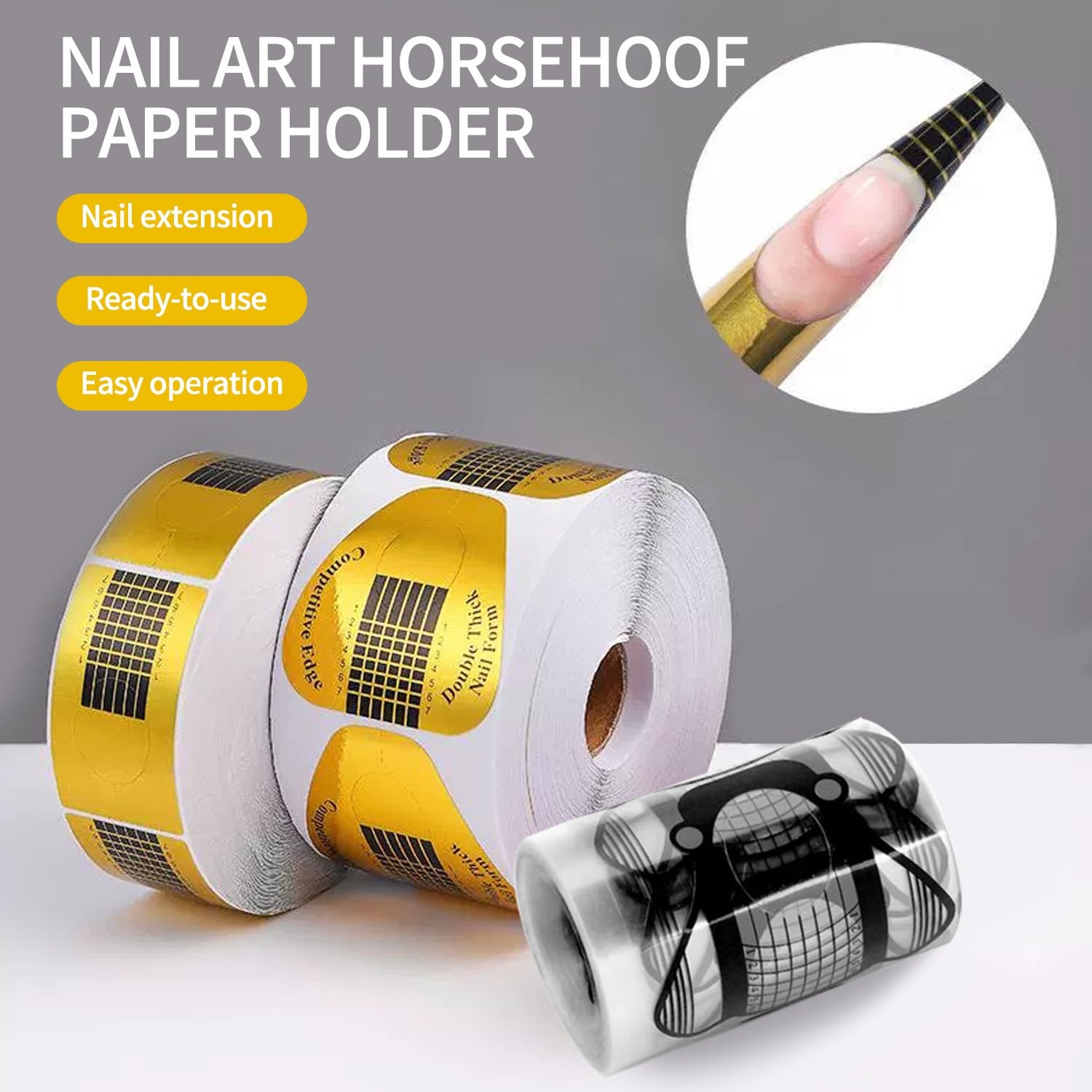 Builder Gel Nail Forms 100pcs DIY Nail Extension Forms Kit for Beginners at Home