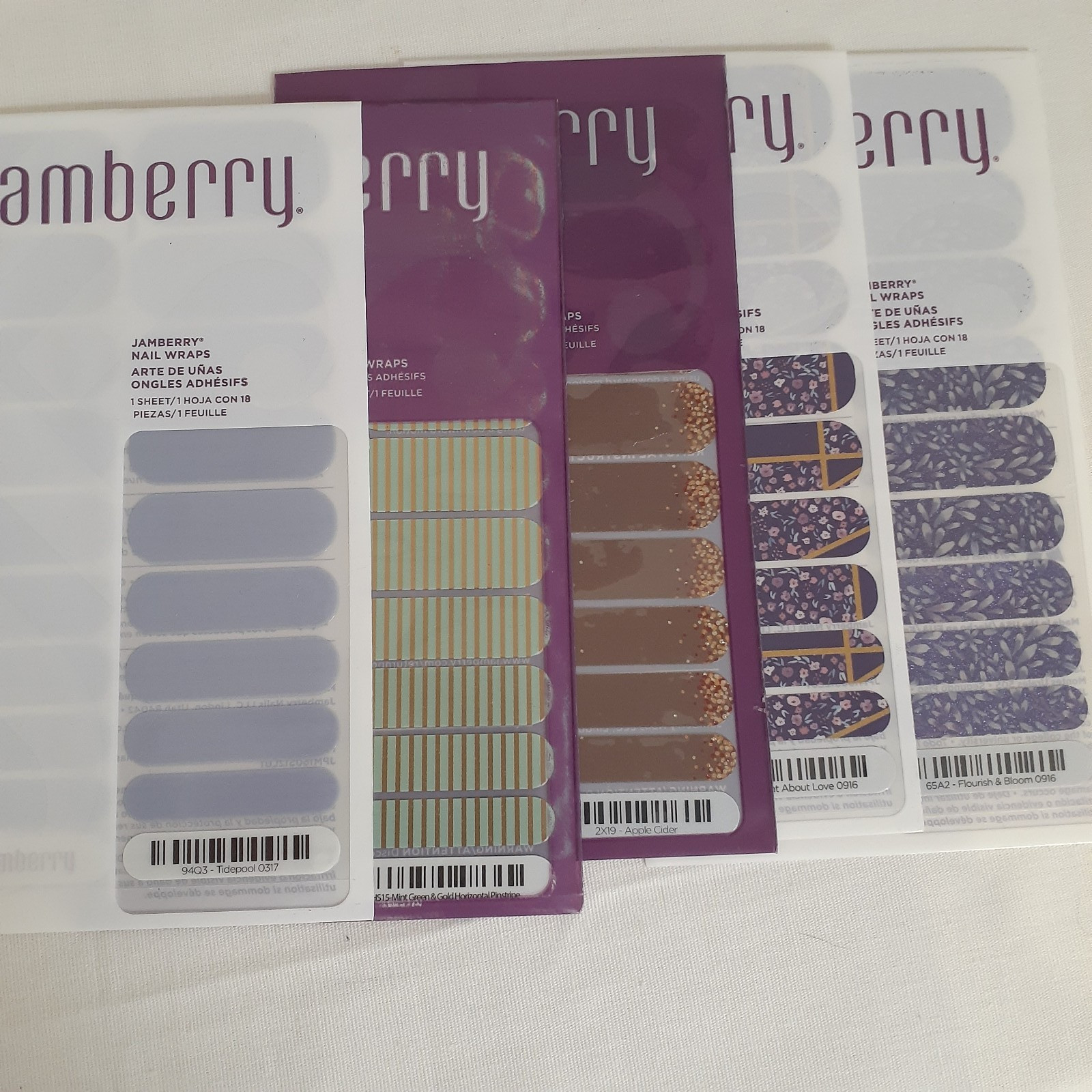 Jamberry Lot Nail Wrap Variety Colorful with Mini Heater and tools