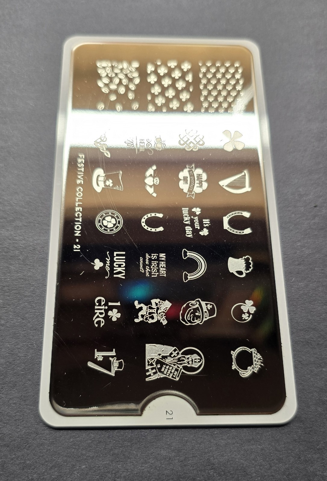 HTF MoYou London Festive Collection 21 Nail Stamp Plate Lucky Irish St Patrick’s