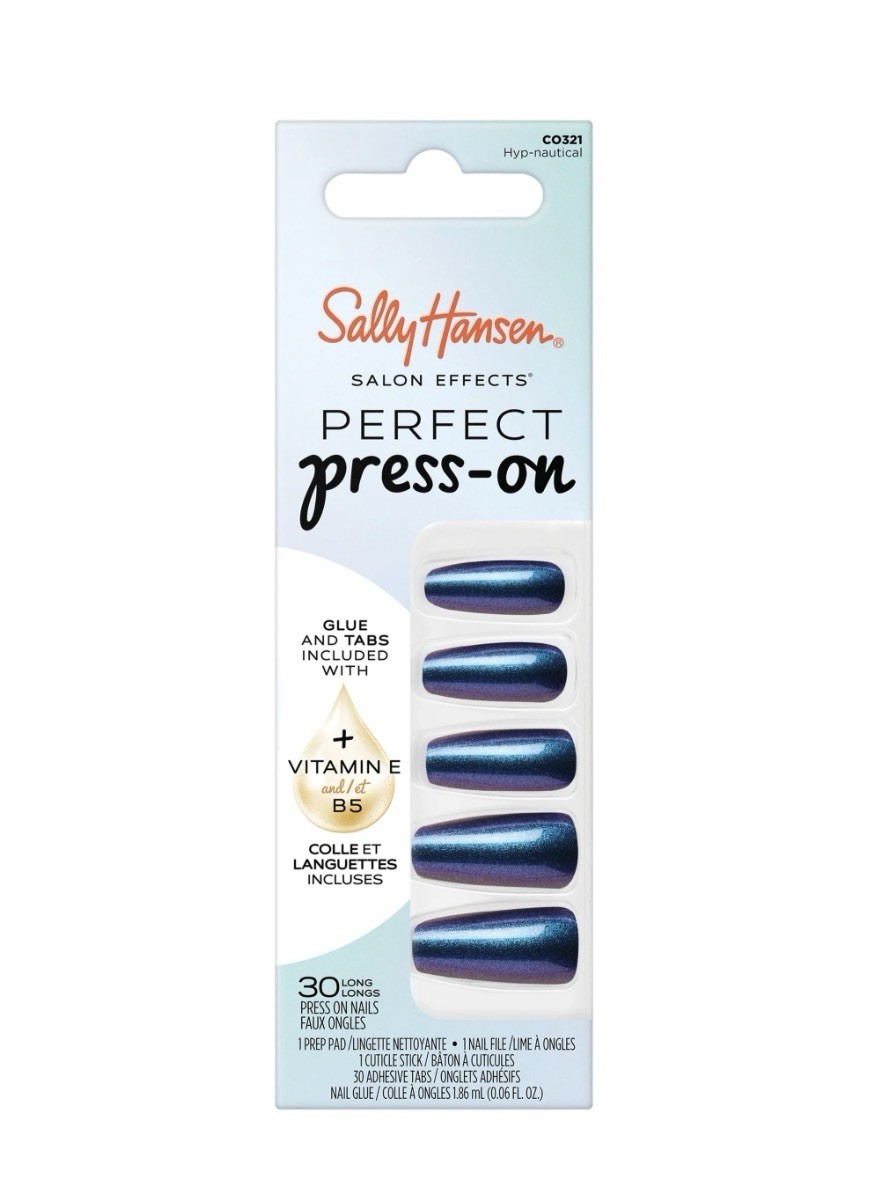 Sally Hansen Salon Effects Perfect Press-On Hypnautical 30 Pieces New In Box