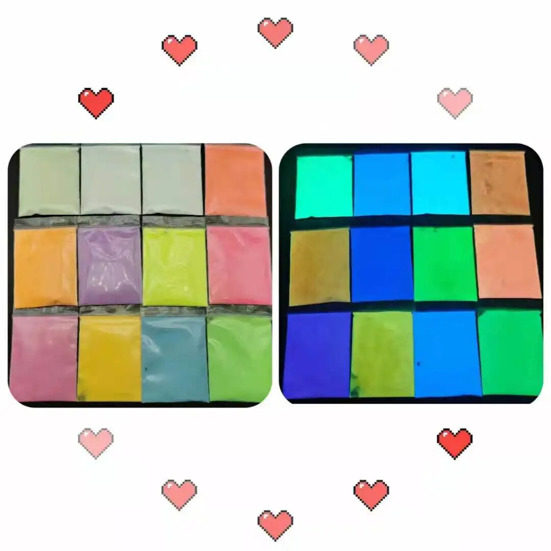 New 10g/Bag Neon Phosphor Powder Long Lasting Nail Glitter Luminous Pigment Dust