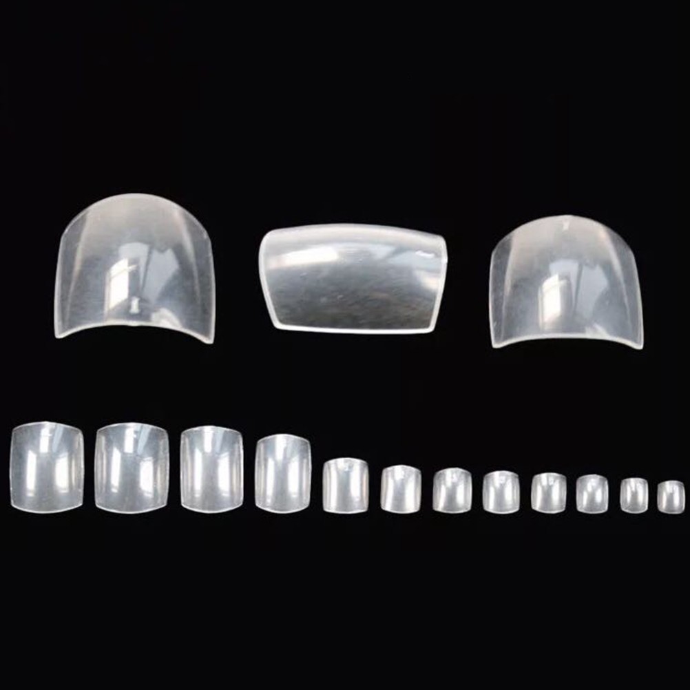 100Pcs Reusable Transparent Toenail Stickers for DIY Nail Art