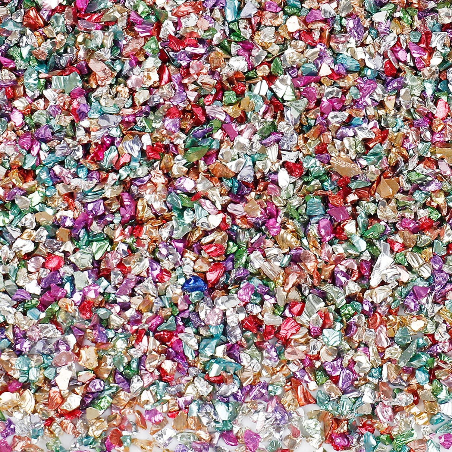 Crushed Glass Irregular Chips, 20g 2-3mm Irregular Glitter Transparent Gravel…