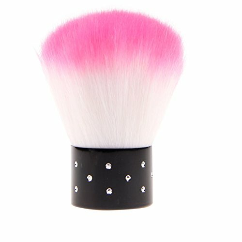 1Pc Rhinestones Cosmetic Nail Art Dust Remover Face Brush With Foundation Tool